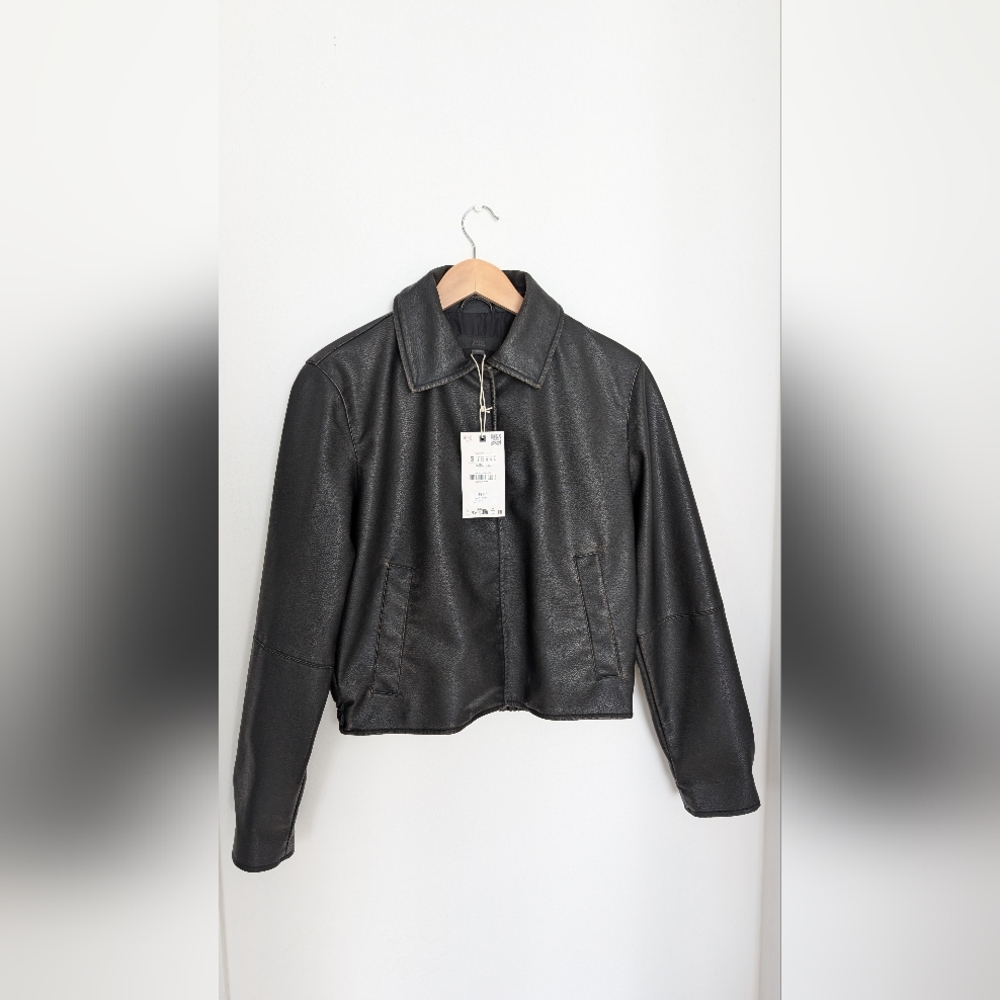 SOLD -ZARA - Synthetic jacket
